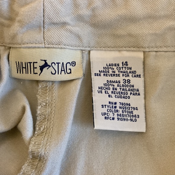 White Stag Stone Color Skorts Size 14 - Picture 8 of 12